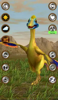 Talking Ornithomimids Dinosaur android App screenshot 11