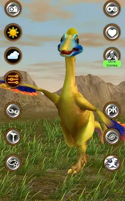 Talking Ornithomimids Dinosaur android App screenshot 5